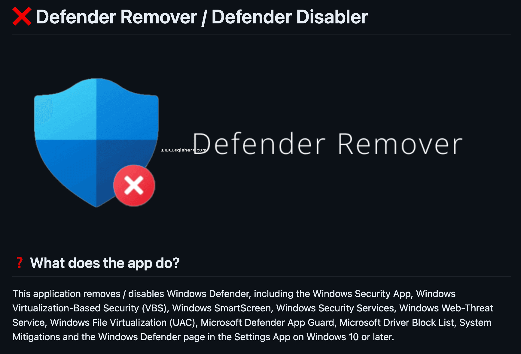 慎用！！！可能会导致系统崩溃！！DefenderRemover v12.6.0.0（一键禁用/删除Windows安全中心）